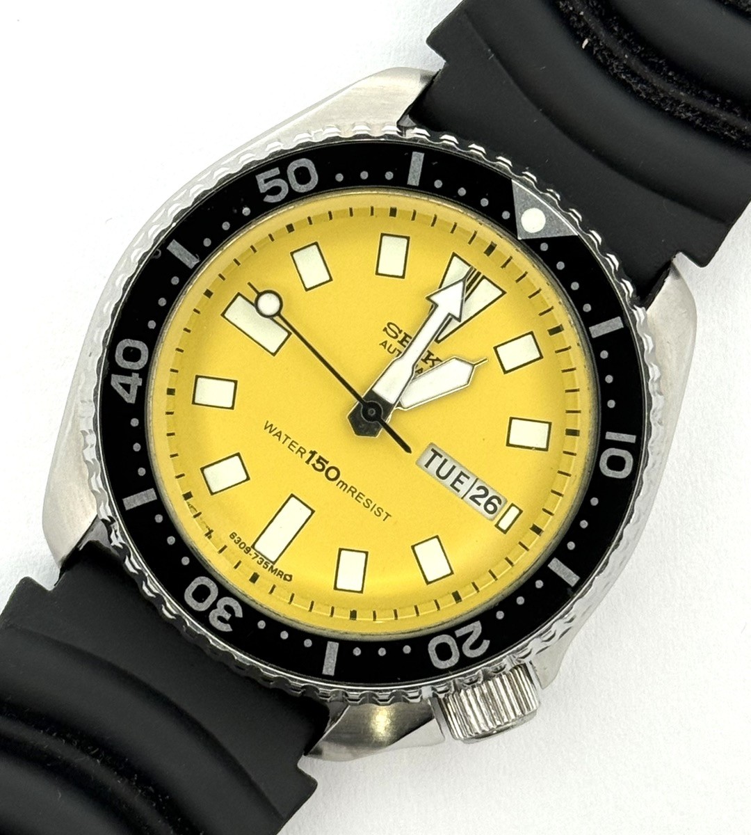 Seiko Scuba Diver Automatic Men Watch 6309-7290 Yellow Dial (A1G013751)