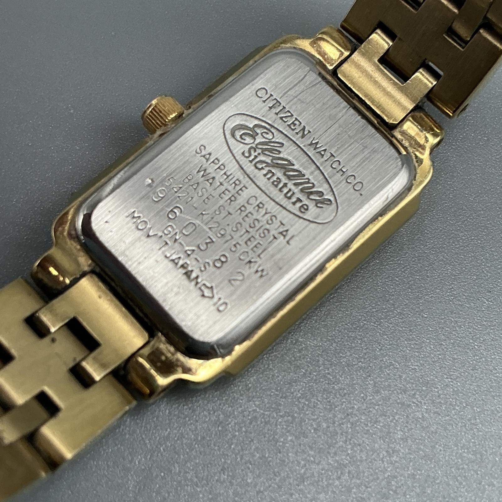 Citizen Elegance Womens Watch 15mm 5421-K12975 Gold Tone New Battery 5.75″