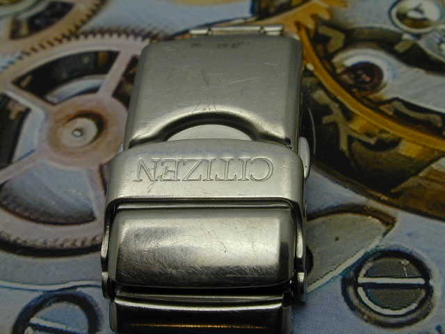 CITIZEN DOUBLE LOCKING FOLD OVER STAINLESS STEEL CLASP 18 MM