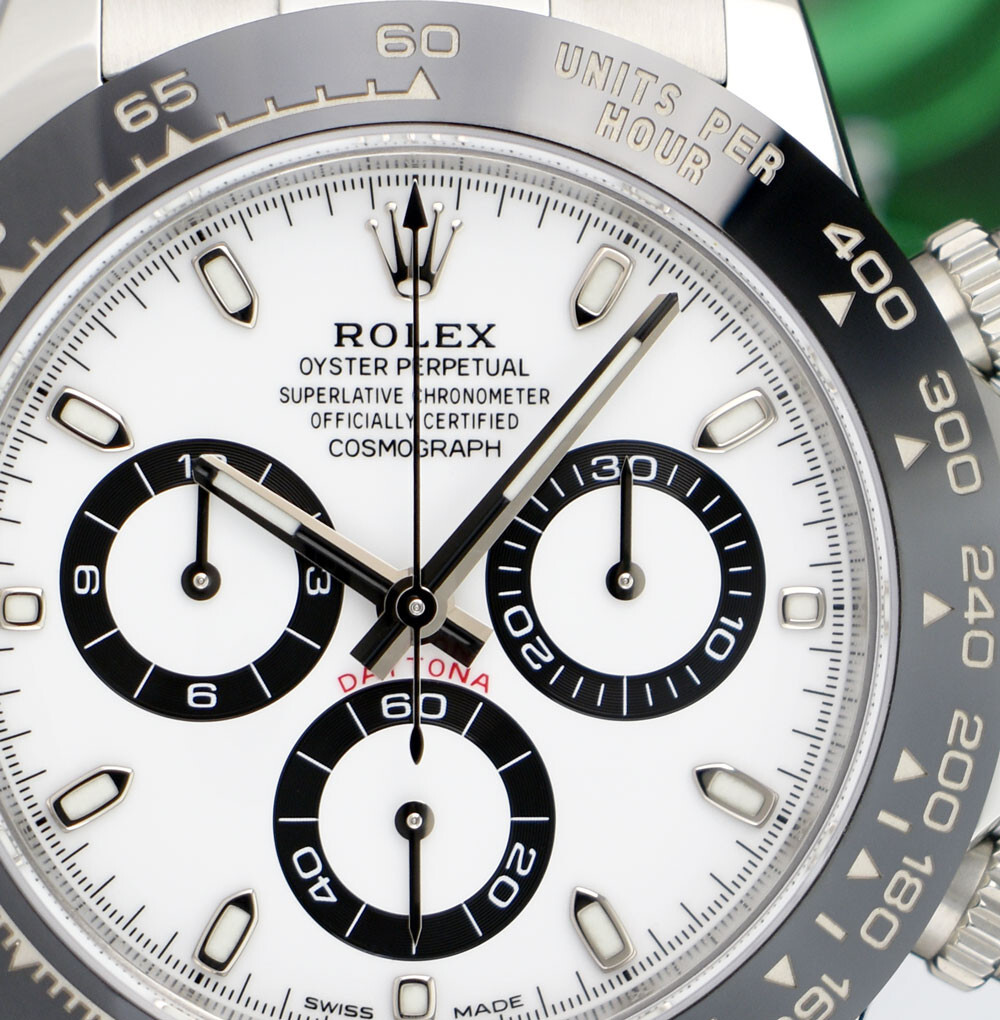 ROLEX – Stainless PANDA Ceramic DAYTONA White Dial 116500 LN – SANT BLANC