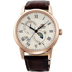 ORIENT ORIENT Classic SUN & MOON RN-AK0001S Brown Men’s Watch New in Box