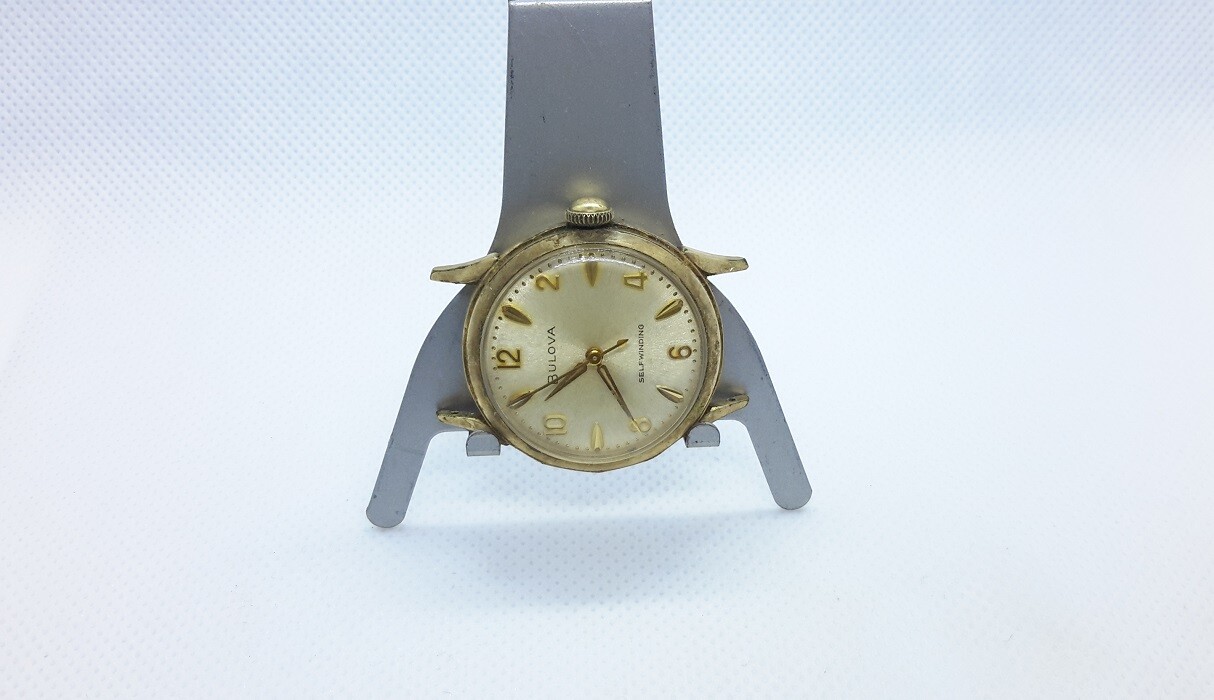 1960s BULOVA SELF WINDING MENS WATCH. M5. 33 years TWA Service