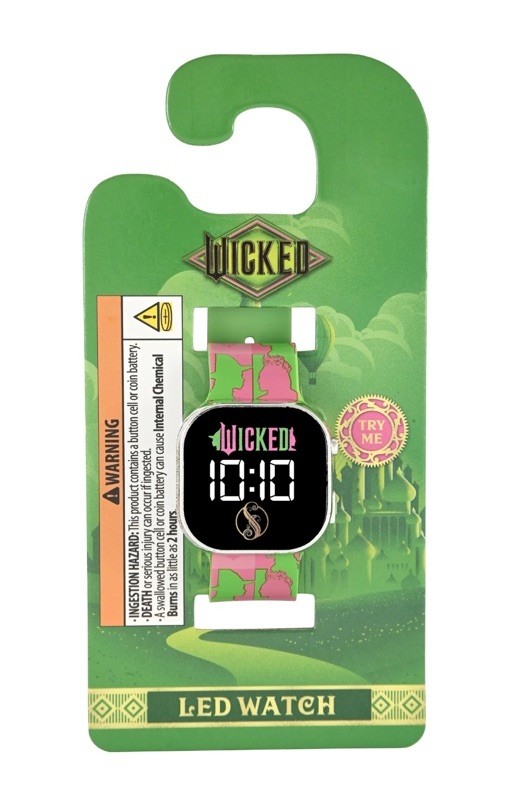 WICKED LED Watch Square Face Universal City Studios by Accutime Watch NEW! 2025