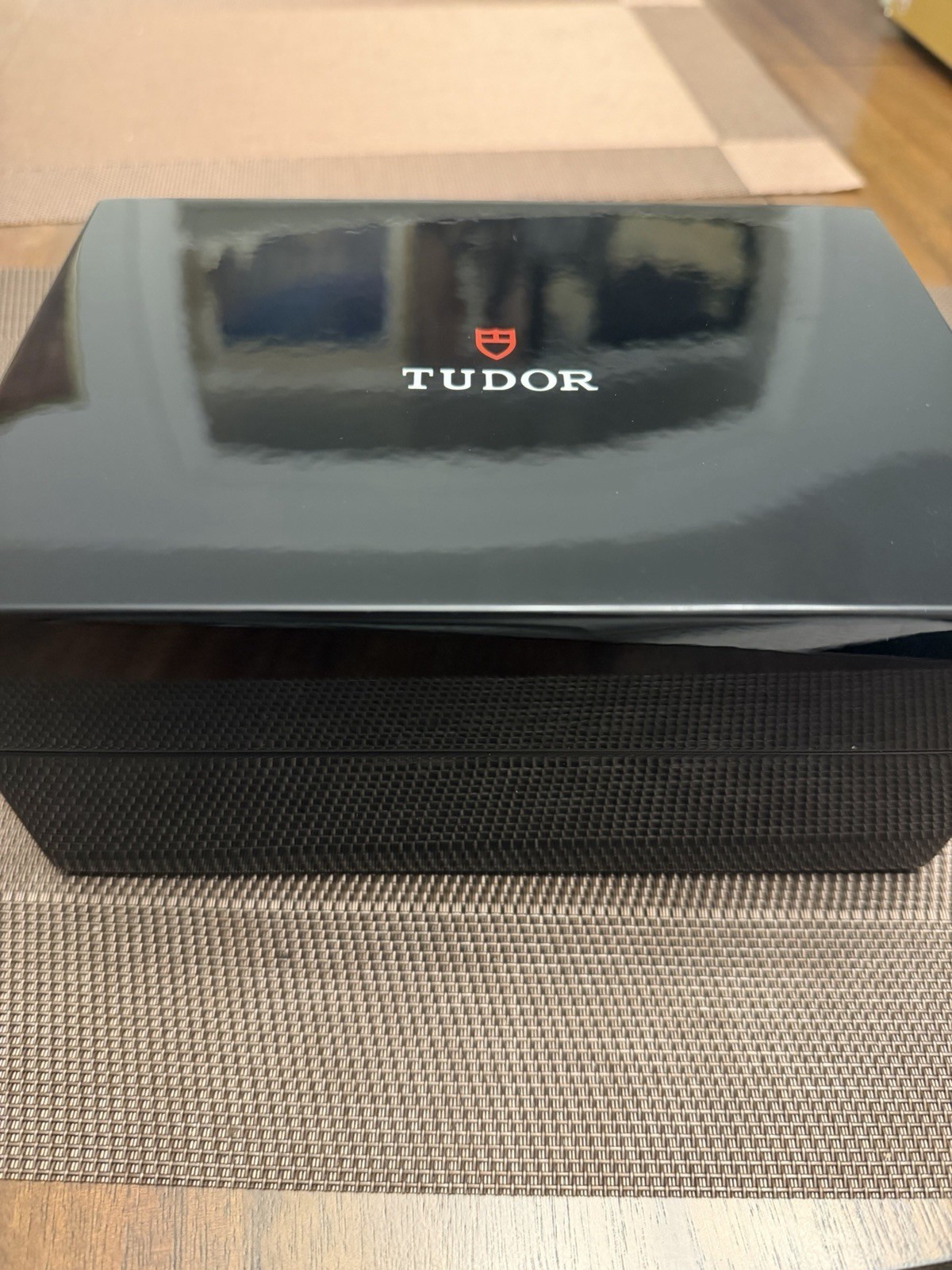 Tudor Fastrider Black Shield Chronograph Black/Red Dial Rubber Strap Box/Papers