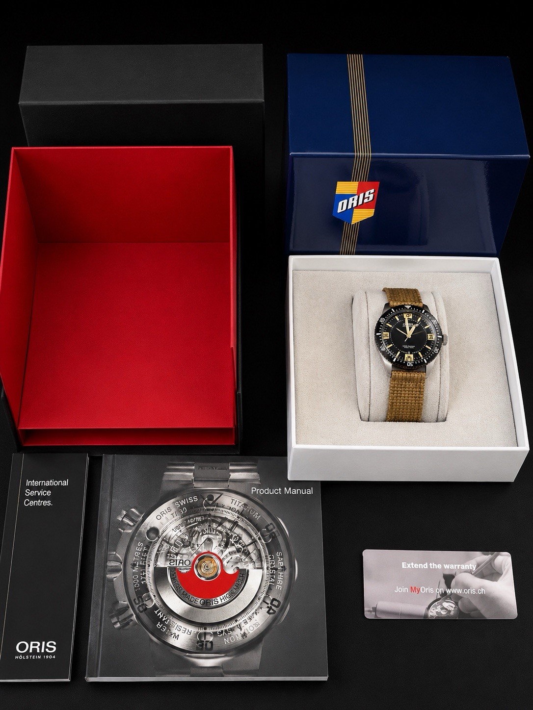 Oris Divers Heritage Date 40mm Automatic – Ref. 01 733 7707 4064 – Complete Set
