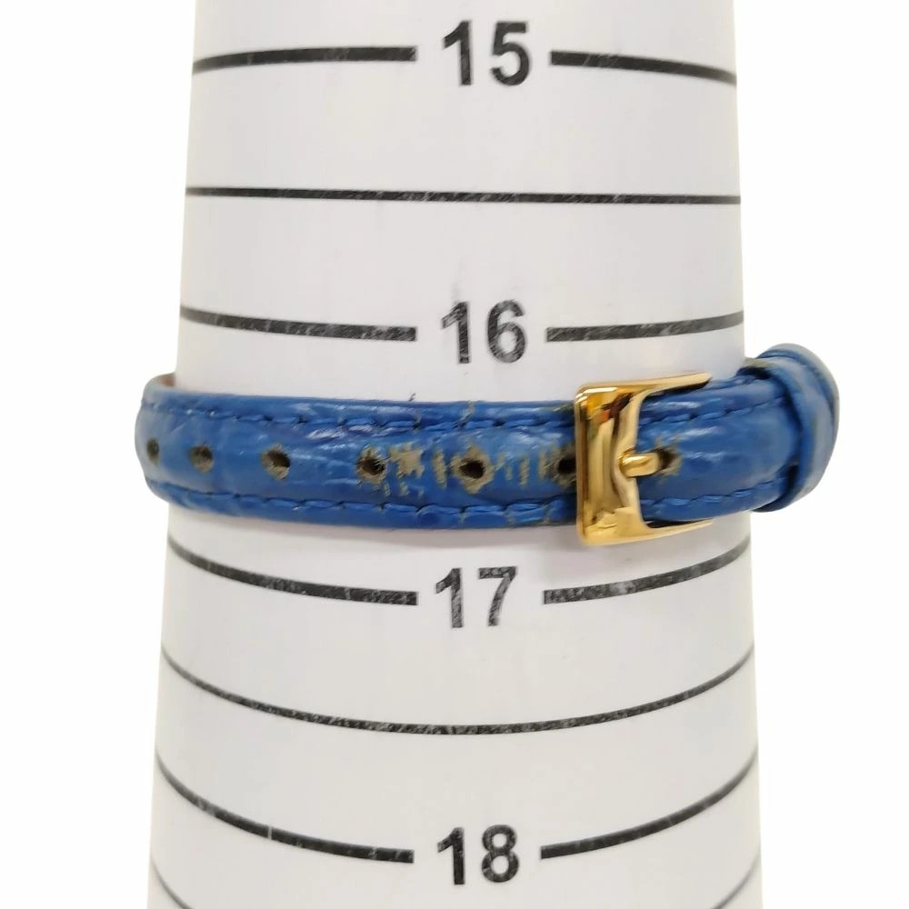 Vida Plus Rectangular Quartz Watch Blue Gold 51418 Used