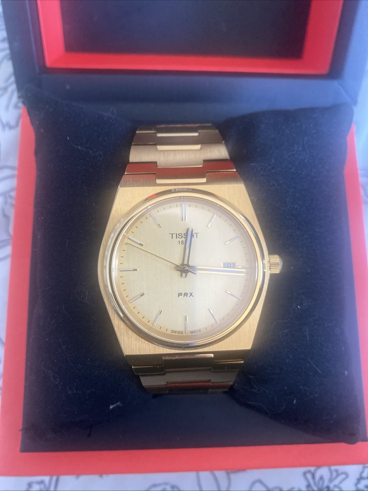 Tissot PRX Champagne Dial 316L Stainless Steel Men’s Watch T137.410.33.021.00