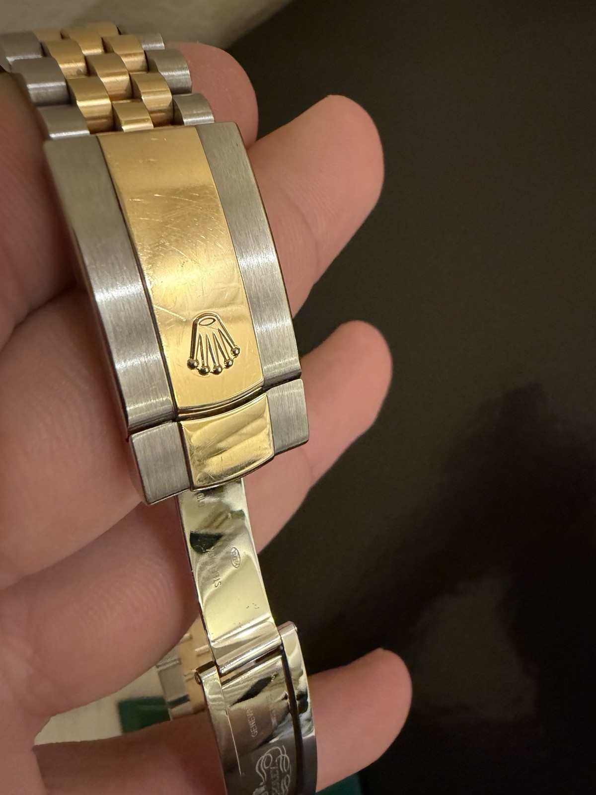 Rolex Datejust 36 Two-Tone Fluted Bezel Jubilee Bracelet Silver Roman Dial.