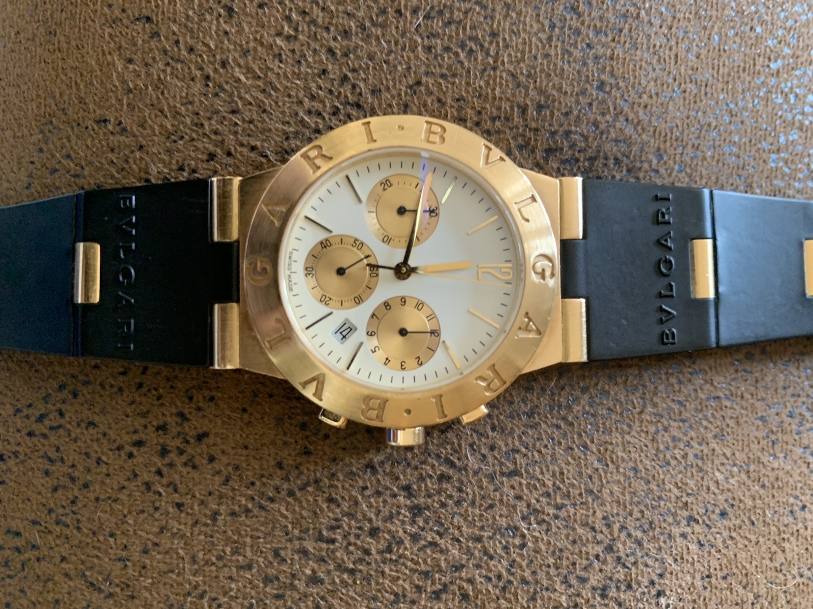 Bvlgari Diagono Chronograph SOLID 18kt Yellow Gold CH 35 G