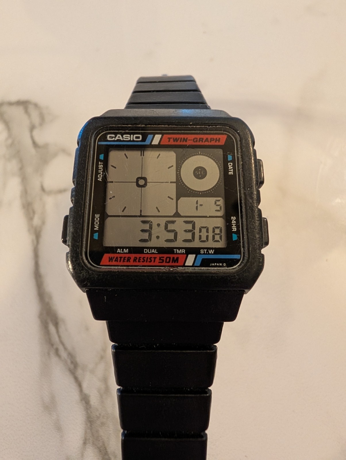 Casio Twin-Graph AE-20w extremely rare. partially functional see description