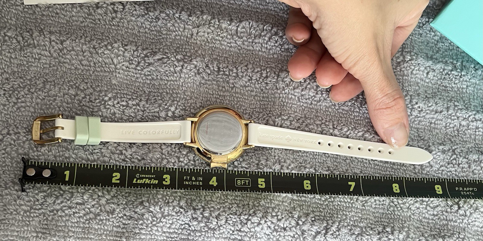 Kate Spade “Live Colorfully” Multi-Stripe Watch – KSW1410