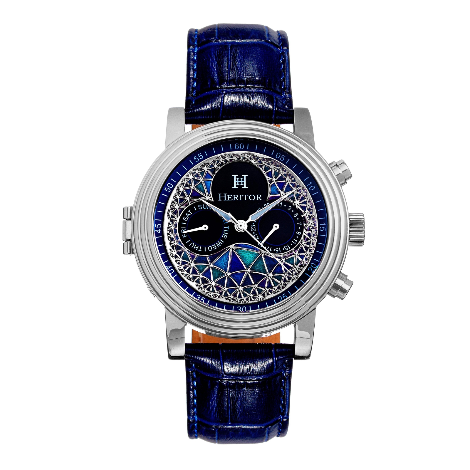 Heritor Legacy 44mm Automatic Wristwatch HERHR9702