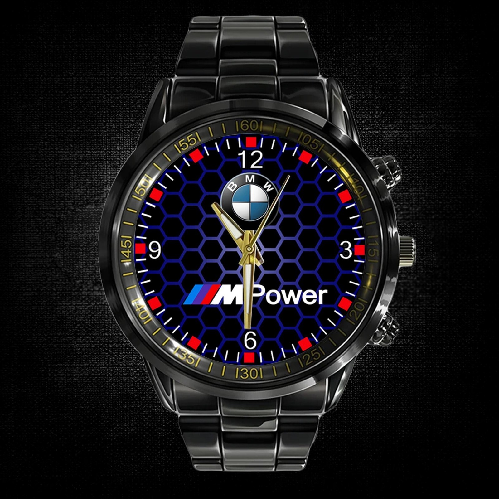 Personalized BMW M High Performance Racing Stainless Steel Watch Car Lover Gift