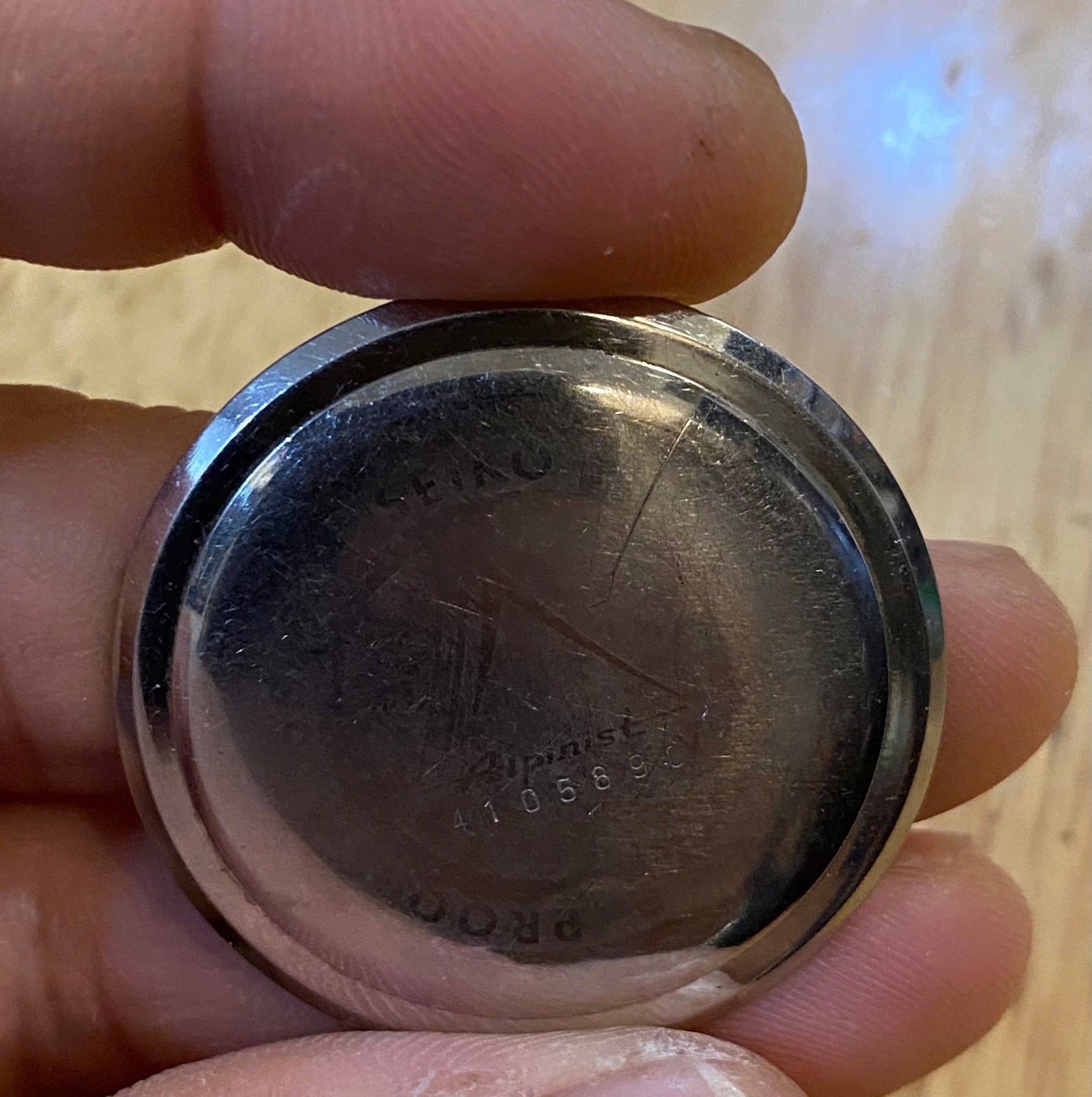 vintage Rare Seiko Alpinist Ref 858990 Case Back Only for Part Repair / Project