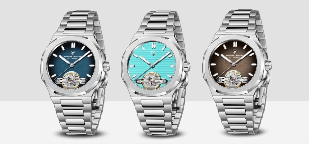 Men’s Automatic Mechanical Tourbillon Watches Waterproof Sapphire Glass Luminous