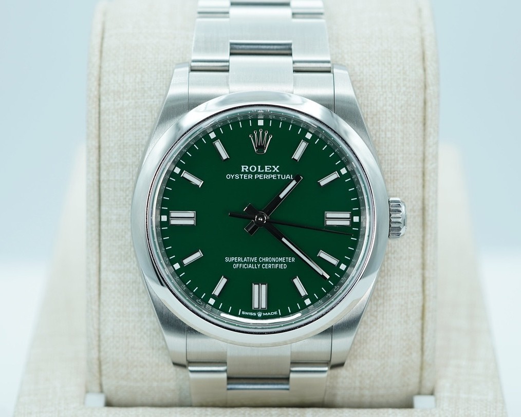 2026 NEW Rolex Oyster Perpetual 36MM Green Dial 126000 Oyster Bracelet.