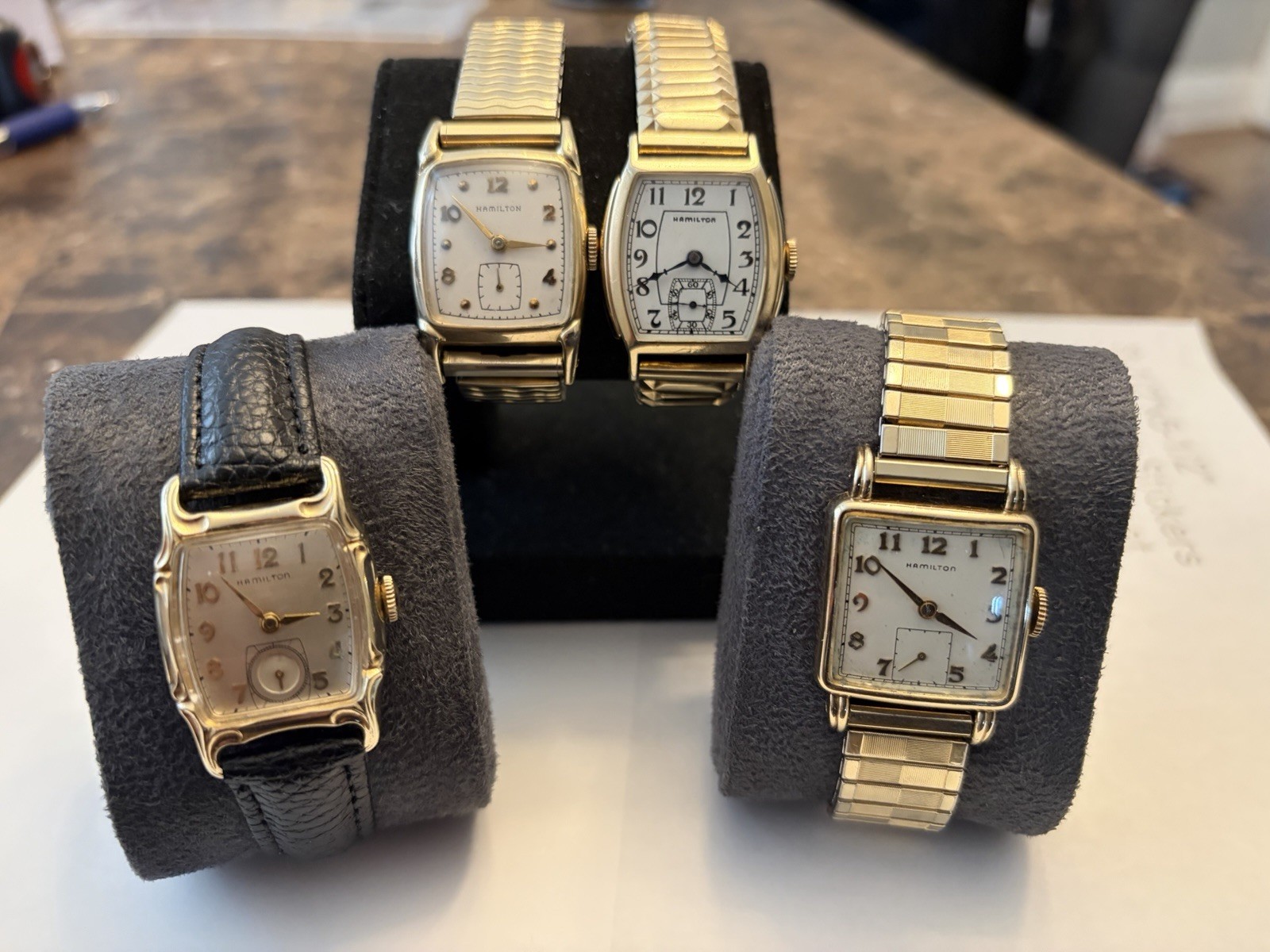(4) Four – Vintage Hamilton Watch Lot. All Serviced – All Running – Beautiful