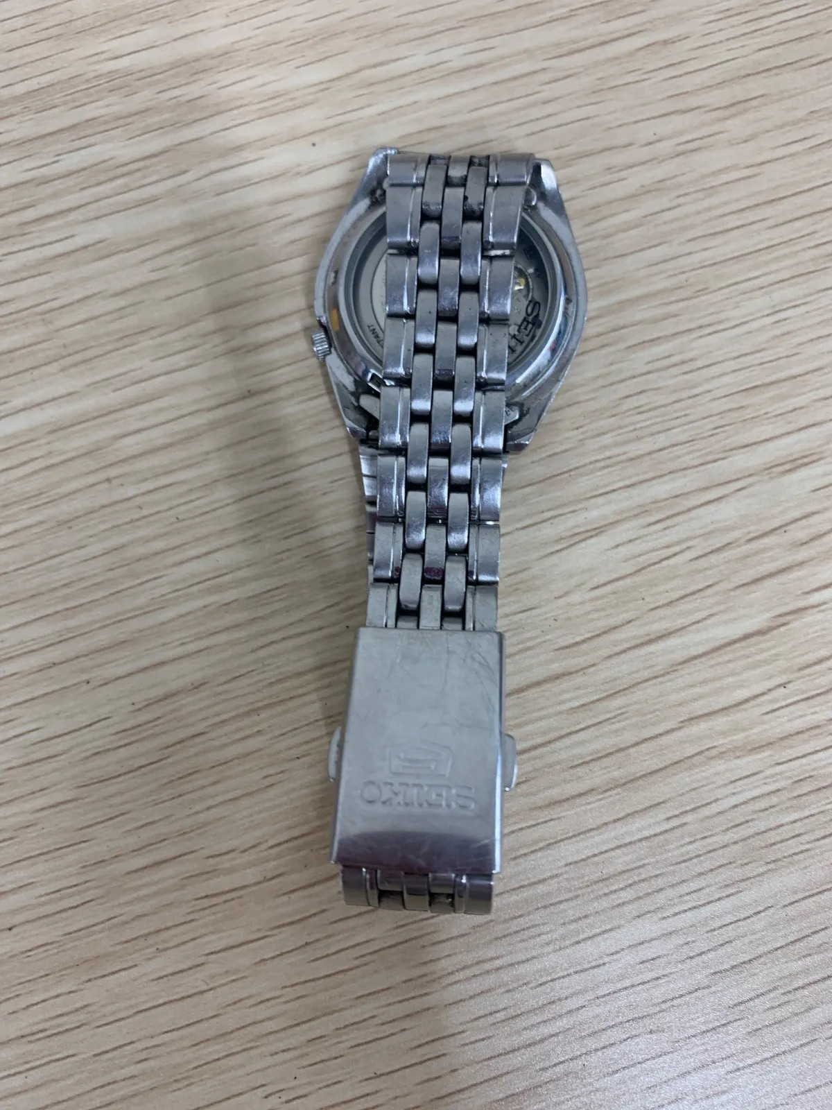 % [Non-working item] Seiko 5 Automatic Watch, Skeleton Caseback, 7S26-01V0, Men&