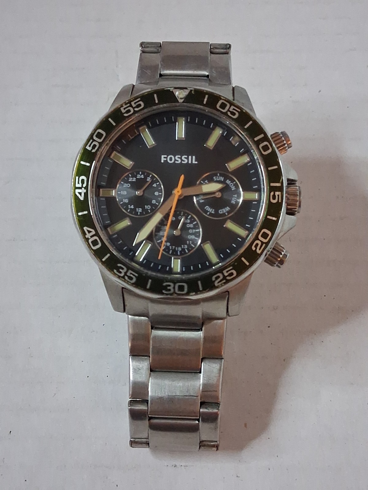 Fossil Bannon Multifunction Gold-Tone Stainless Steel Dark Green Dial BQ2625