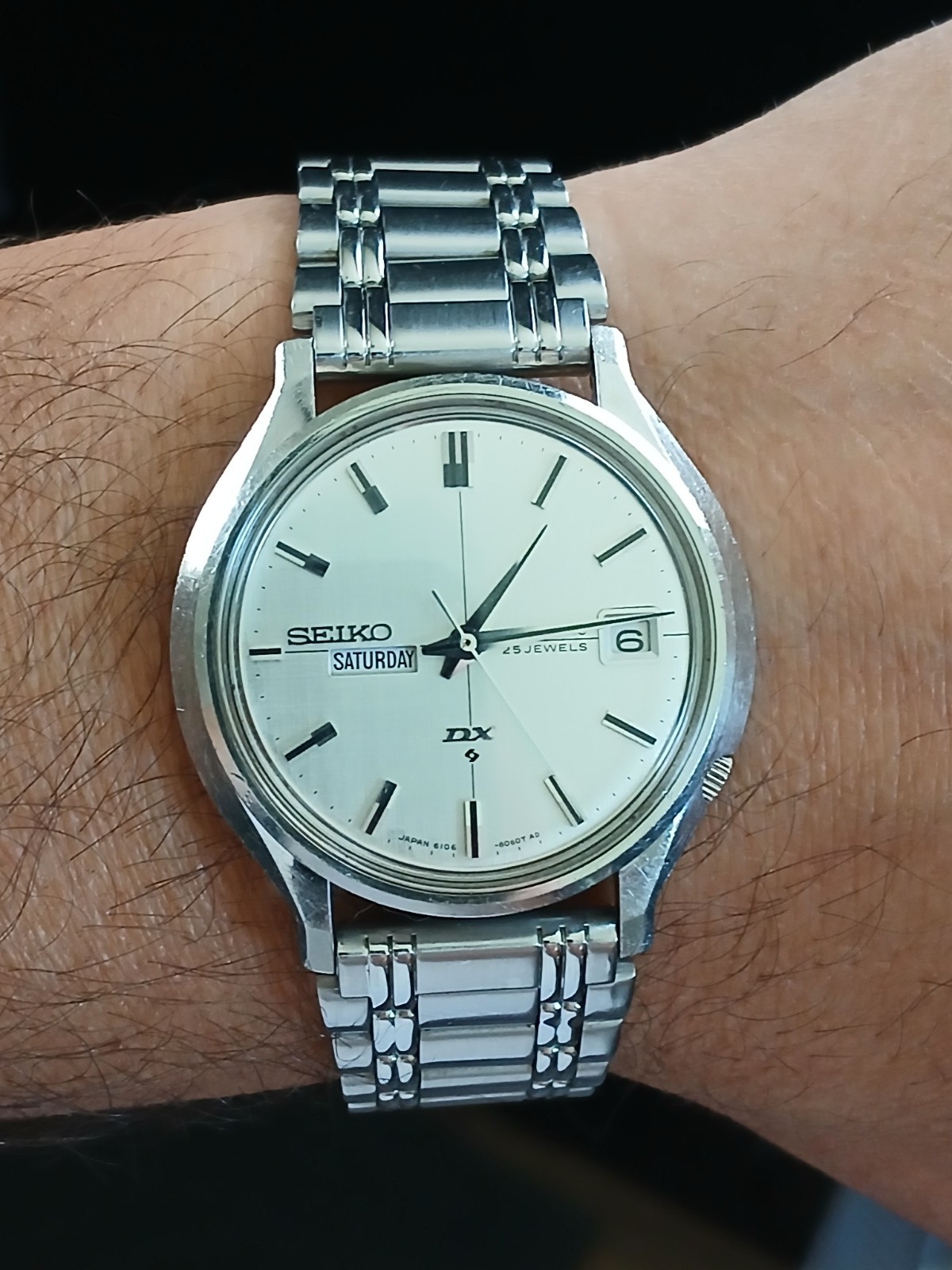 SEIKO 6106 8240 DAY DATE STAINLESS STEEL 38mm AUTOMATIC Wristwatch Men’s
