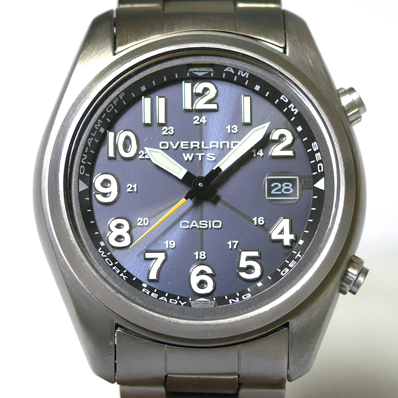 CASIO OVERLAND OVW-100TDJ Solar Backlighat Titanium Men’s Field Watch 2008 Japan