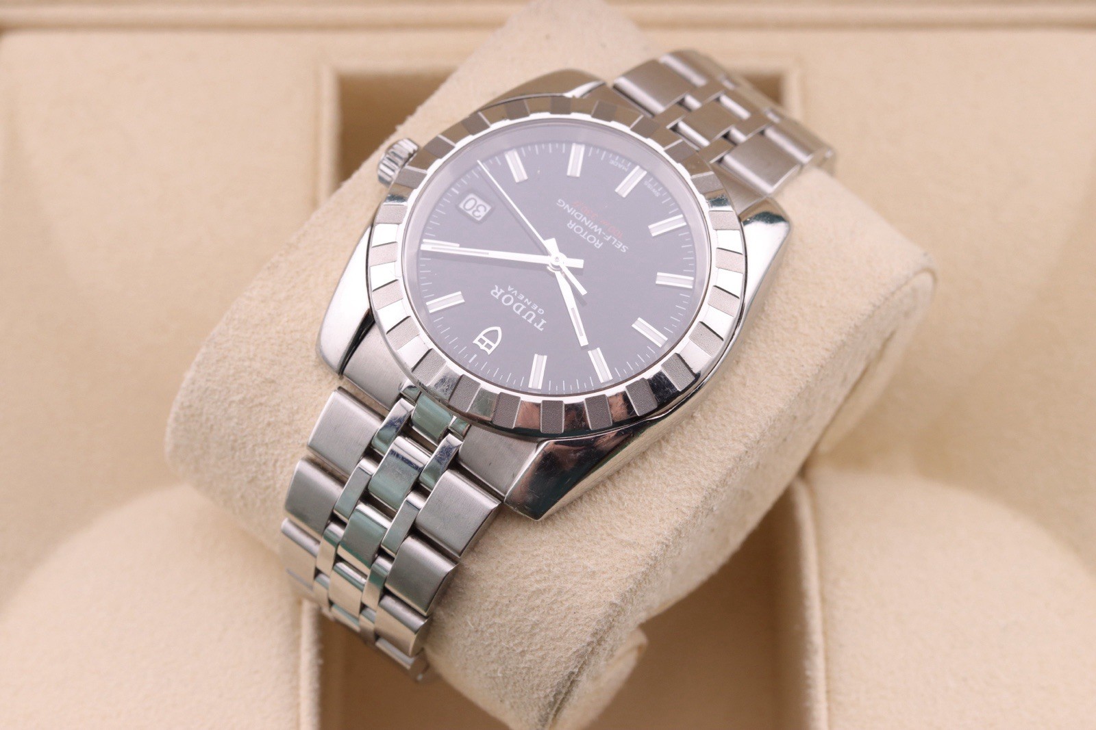 TUDOR Classic Date | ref. M21010 | 38mm Stainless Steel Watch with Card