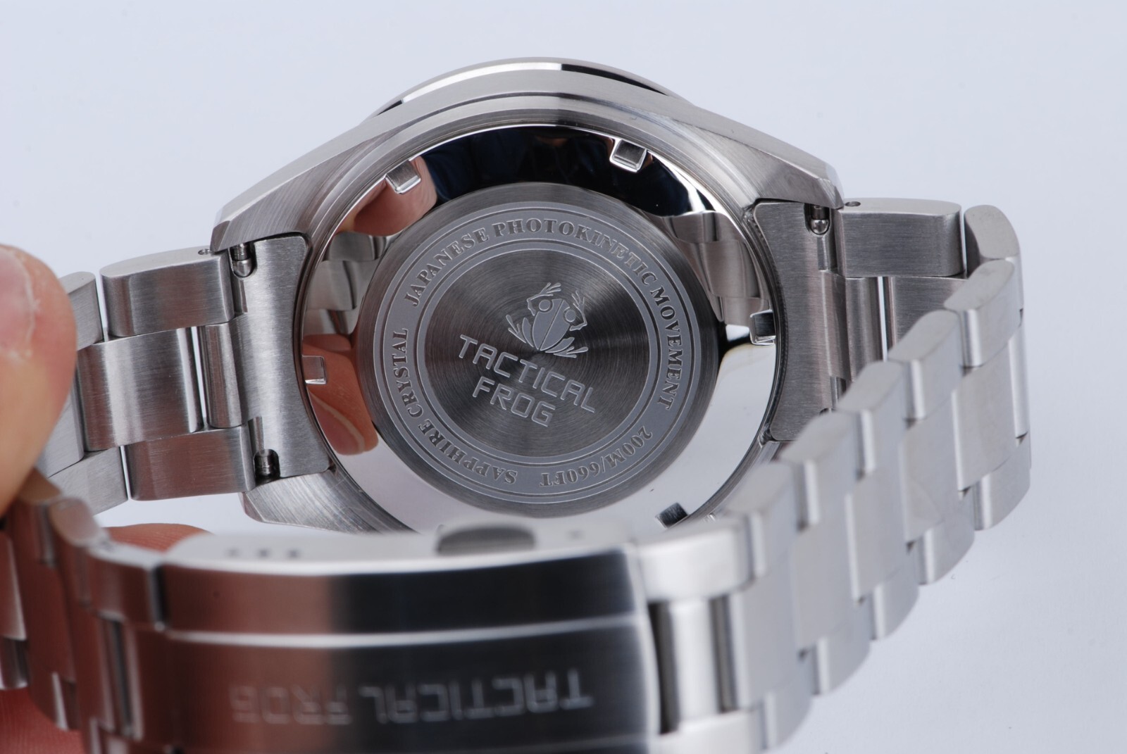 TACTICAL FROG VS75 Solar Quartz Chronograph Watch 41mm Paul Newman Panda No date
