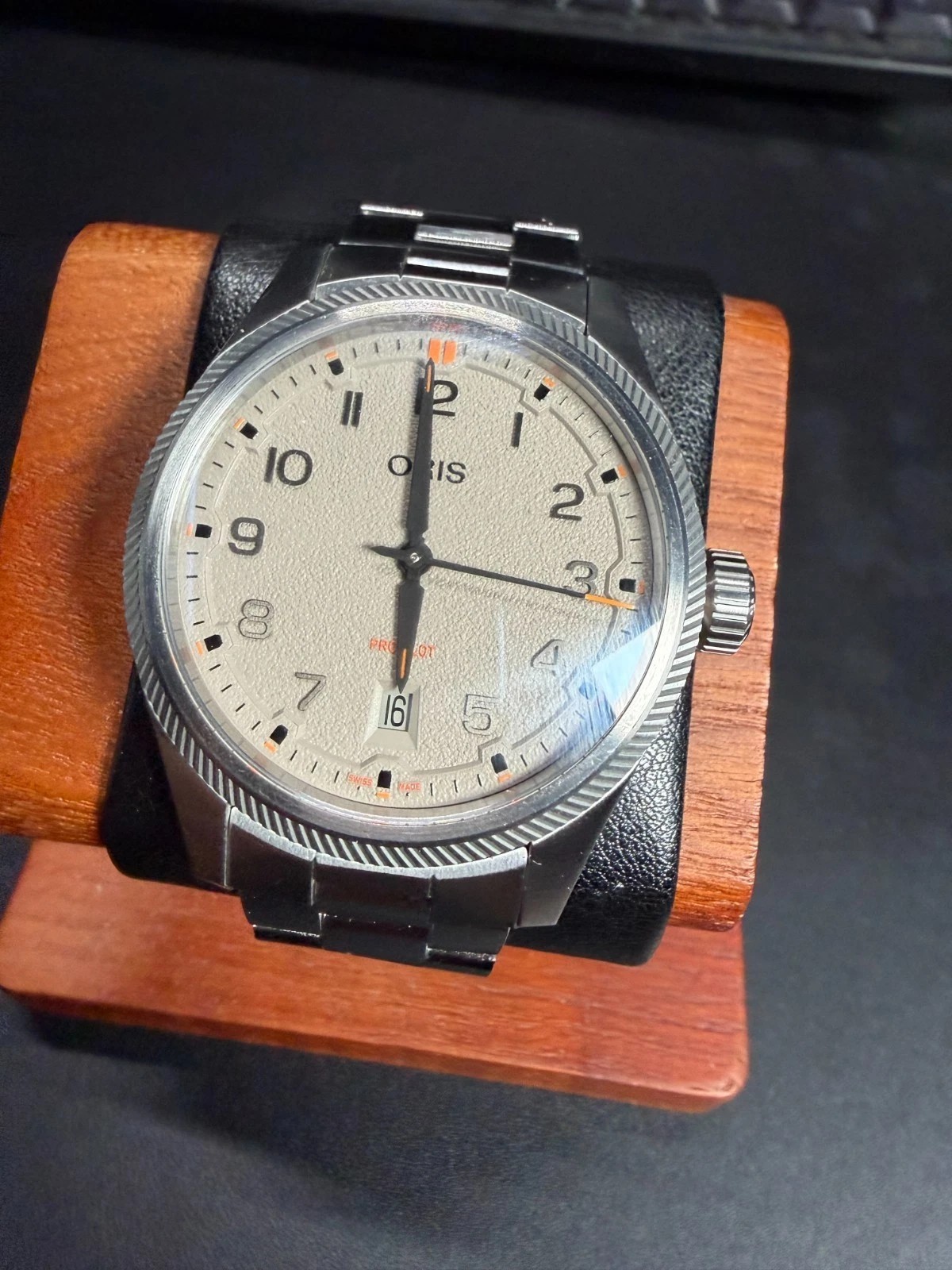 Oris ProPilot Date 41mm Chalk Grey Bracelet 01 733 7805 4163-07 Box 2025