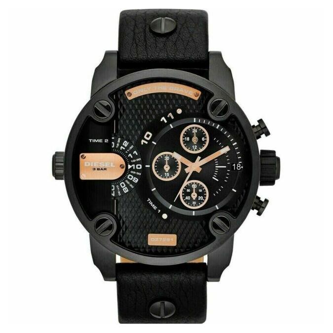 Diesel DZ7291 Mens Little Daddy Black Chronograph Watch
