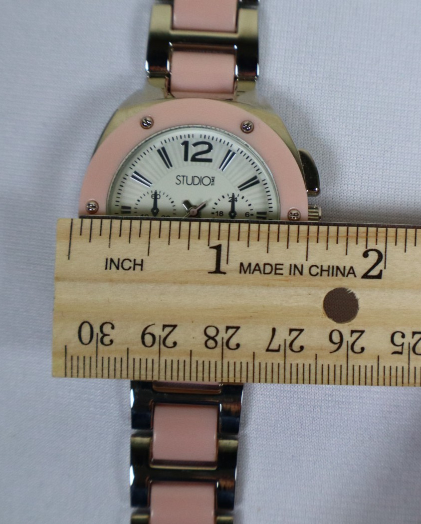 Studio Time Watch STD3246T NIB Chronograph 1 YEAR WARR Needs New Battery