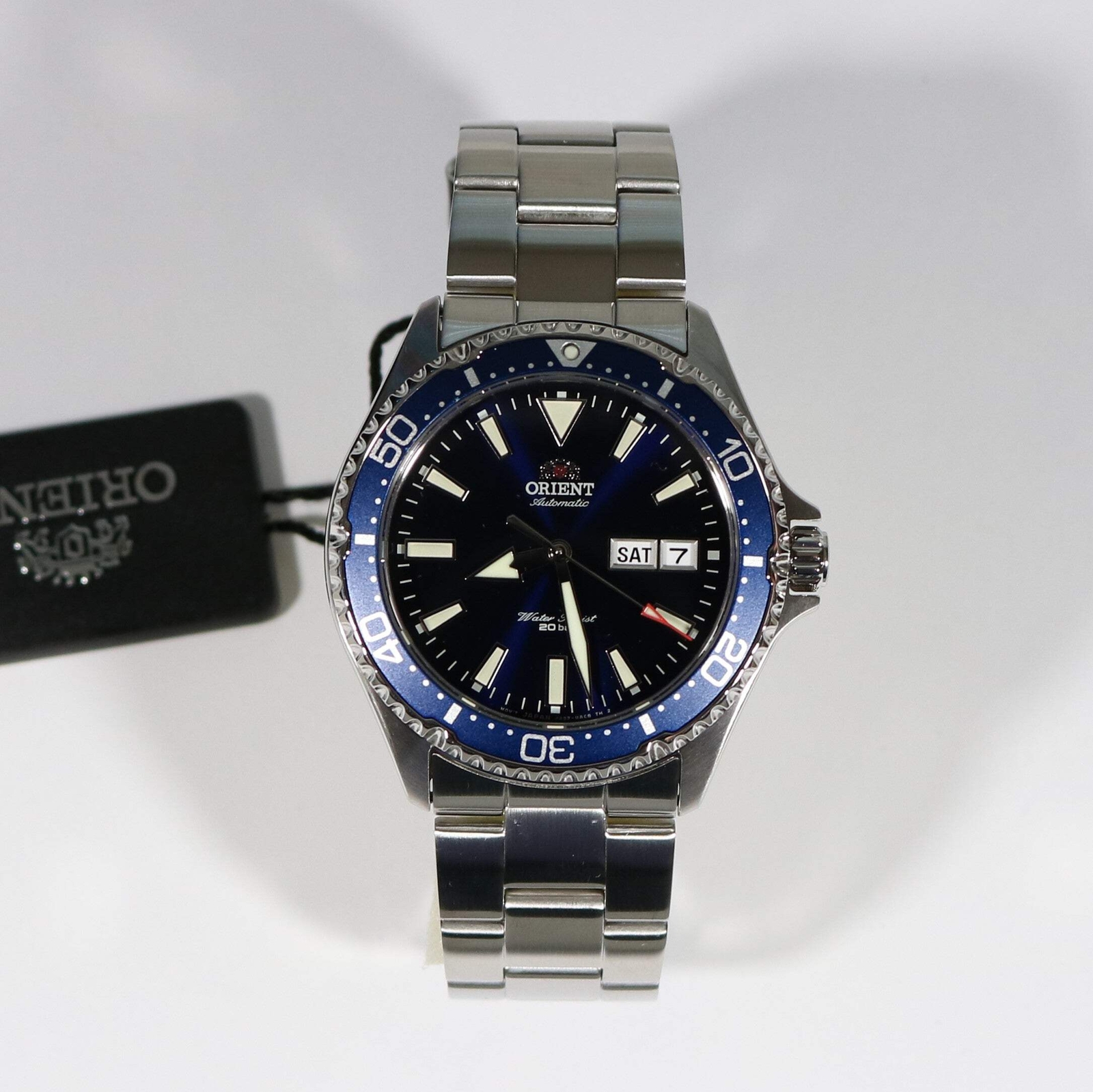 Orient Kamasu Stainless Steel Automatic Blue Dial Diver Mens Watch RA-AA002L39B