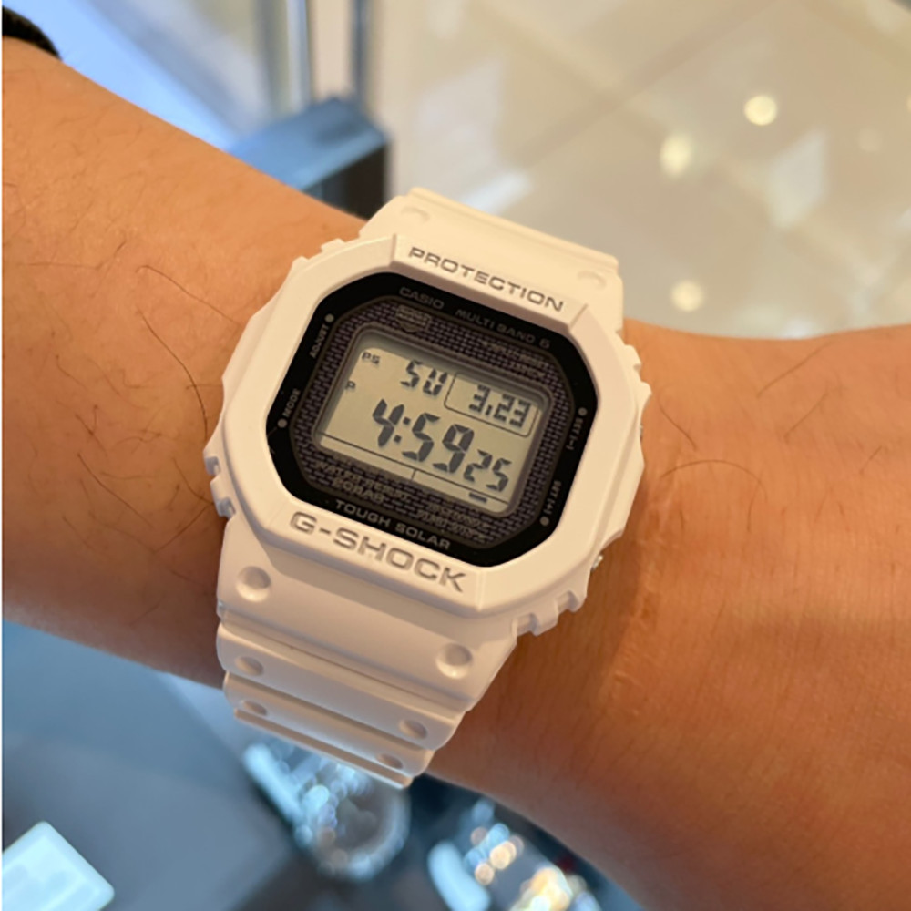 Casio G-Shock Monotone Square GW-5000HS-7DR Unisex Tough Solar Digital Watch