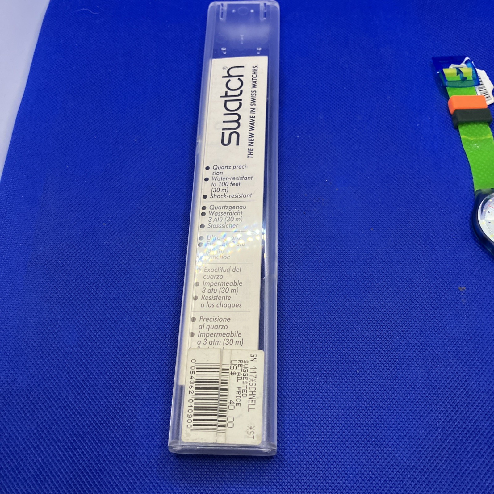 Swatch regular model 1992 Schnell GN117 Wristwatch Analog White Unisex New