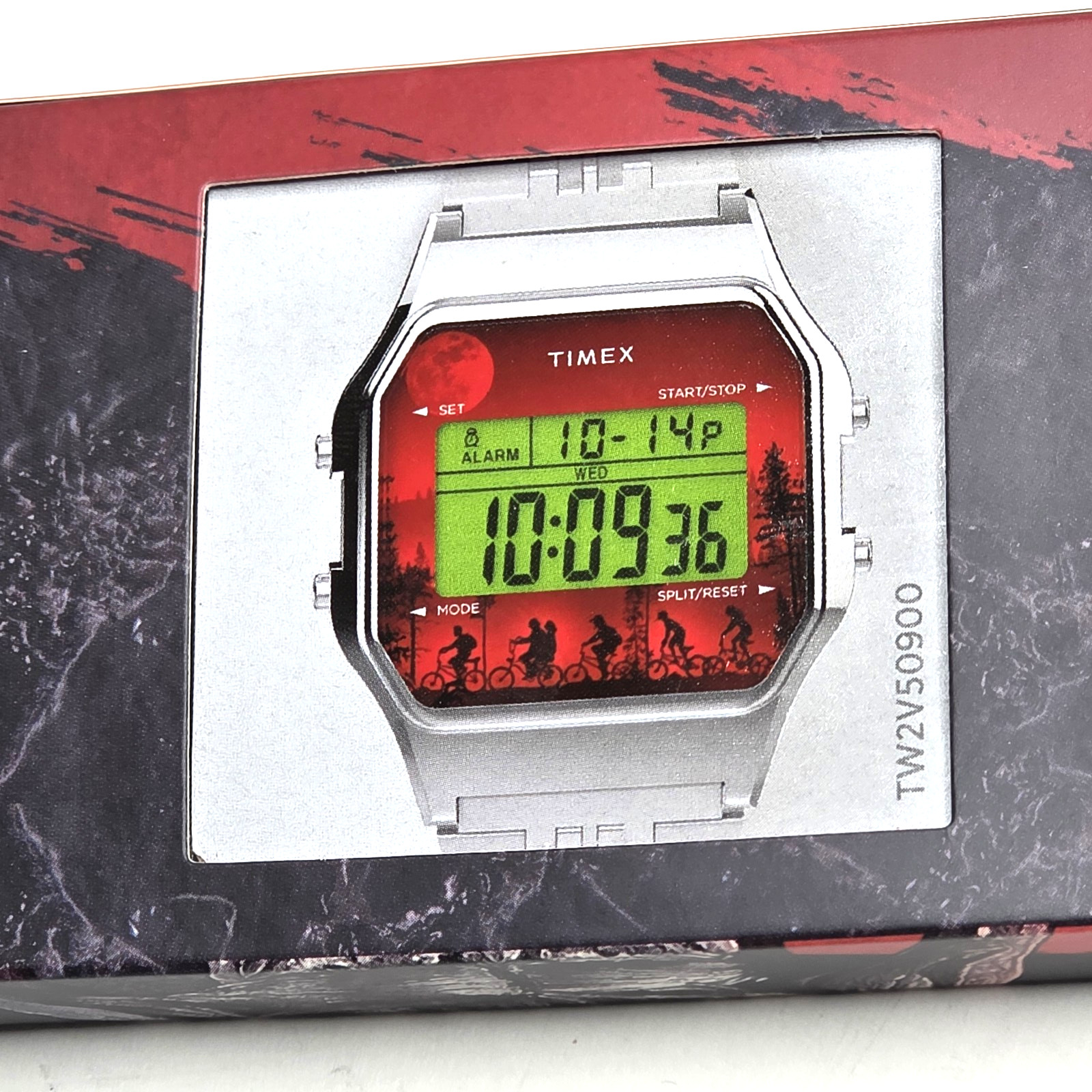 Timex Stranger Things Digital Watch T80 34mm Stainless Steel TW2V50900 RARE!