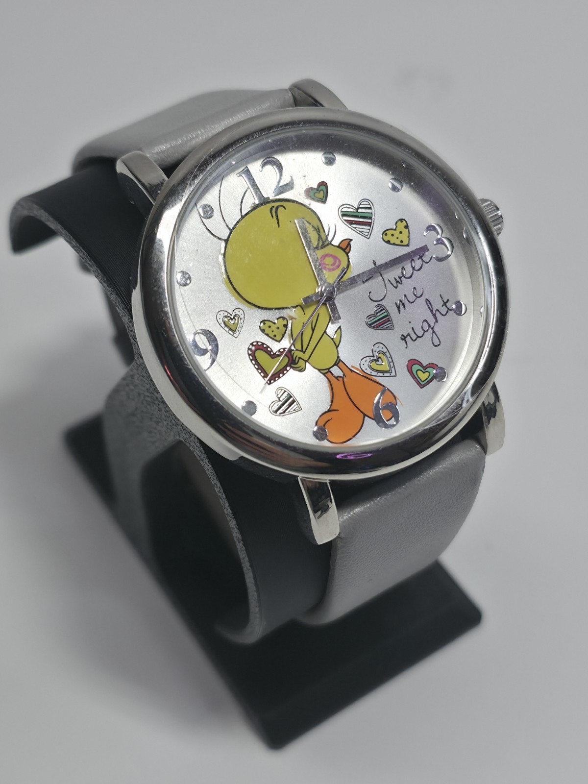 Warner Bros Tweety Bird “Tweet Me Right” Watch TWE5038 New w/ Stickers & Box