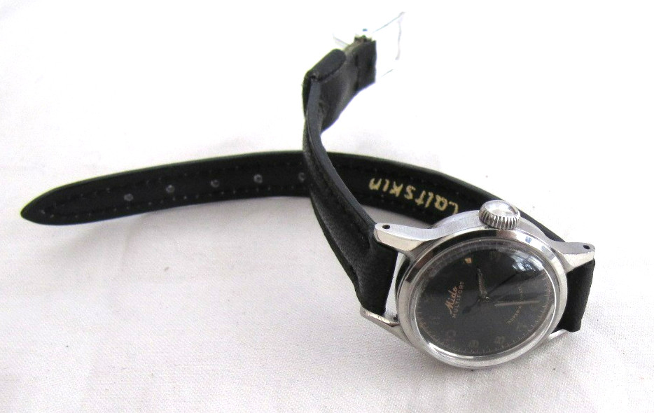MIDO MULTIFORT SUPERAUTOMATIC ALL SS SCREWBACK WP MOD 707 17J MILIT DIAL WOMEN’S