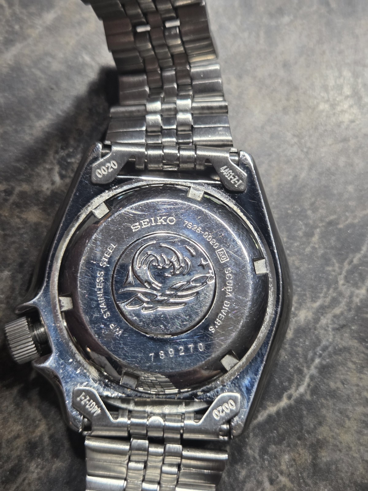 精工 SKX009 百事可乐表圈男士自动潜水表 1996 年 7S26 之间-