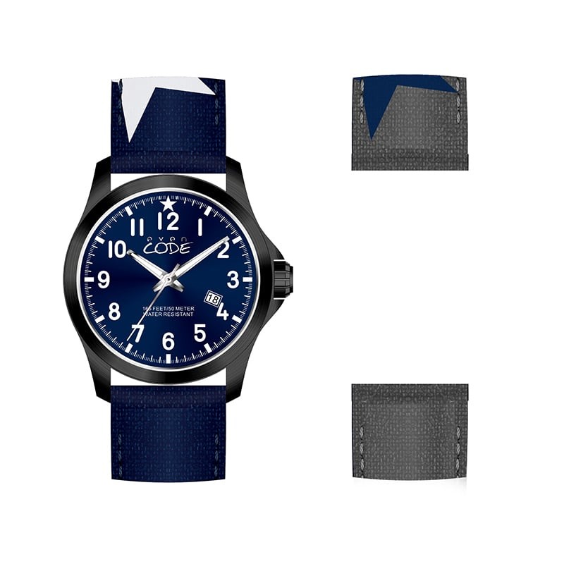 Mens Watch EVEN CODE Milano Leather Fabric 10 models Camouflage Military DD