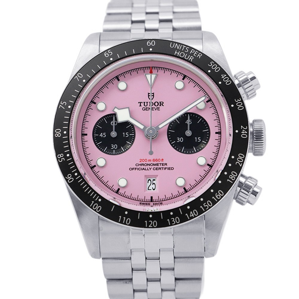 TUDOR Black Bay Chrono 41mm Stainless Steel Pink Dial M79360N-0019