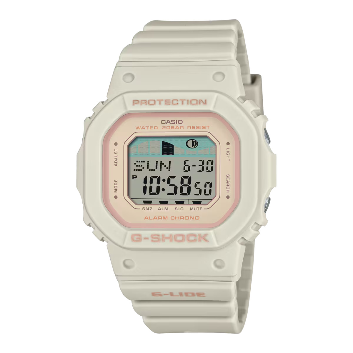 CASIO G-Shock GLX-S5600-7JF G-LIDE Women Watch Mid Size Model Off White NEW