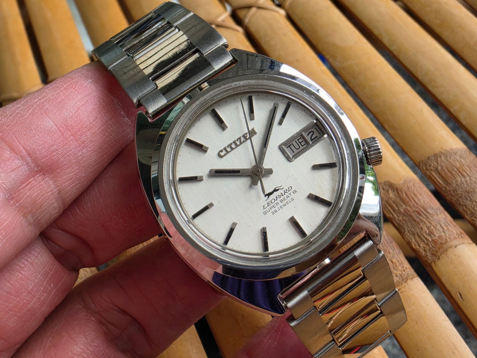 Mint Vintage Automatic Citizen Leopard Automatic Watch 37mm Mens Vintage