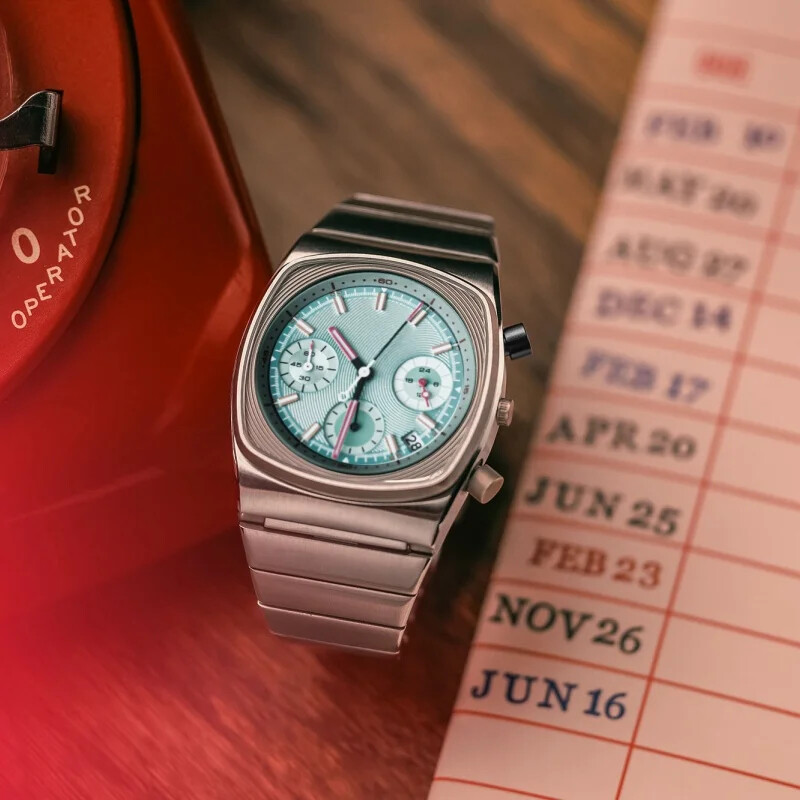 Mens CILOA Quartz Retro automatic Movement Stainless Steel Waterproof Watches