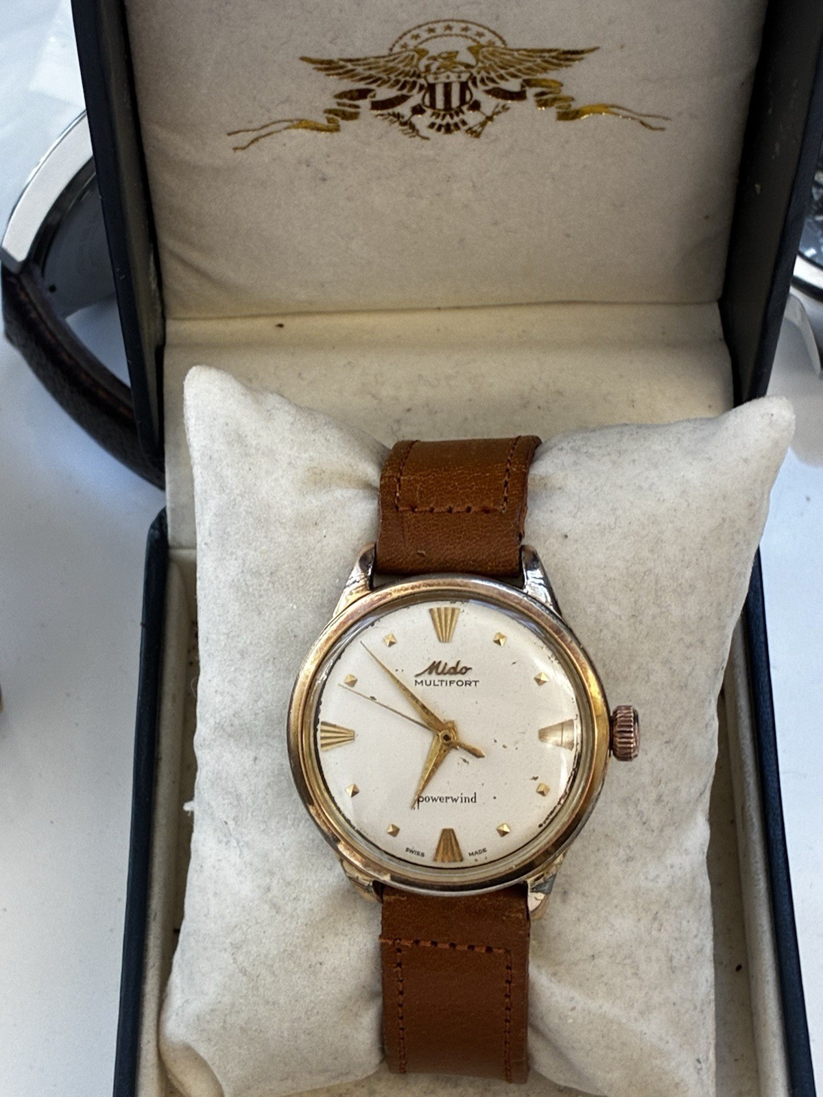Just Serviced! Vintage Men’s Mido Multifort Powerwind Gold Tone 34MM