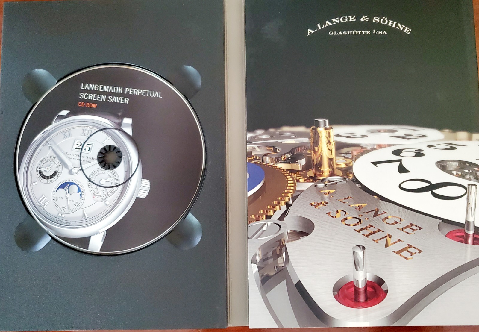 A Lange & Sohne Animations Langematic Perpetual VIP Press Kits 2006 DVD & CD
