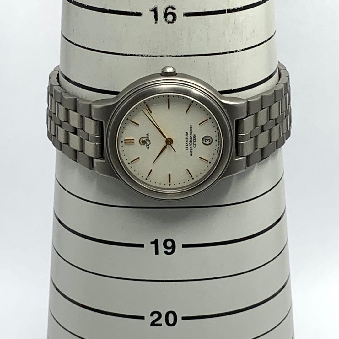 Citizen Attesa Quartz (Battery) Titanium Gold