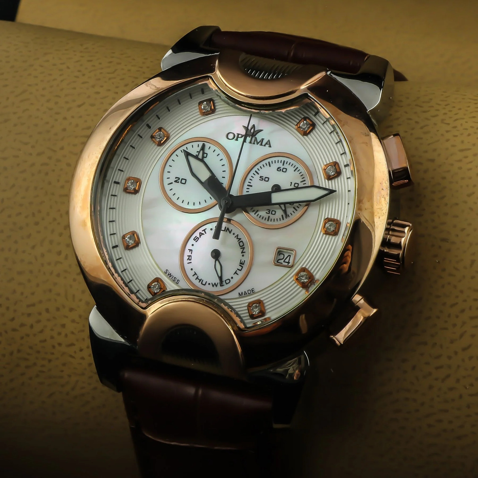 Optima – Swiss Chronograph – OSC233-SRL-7 Chronograph Swiss Ronda Quartz 45.9