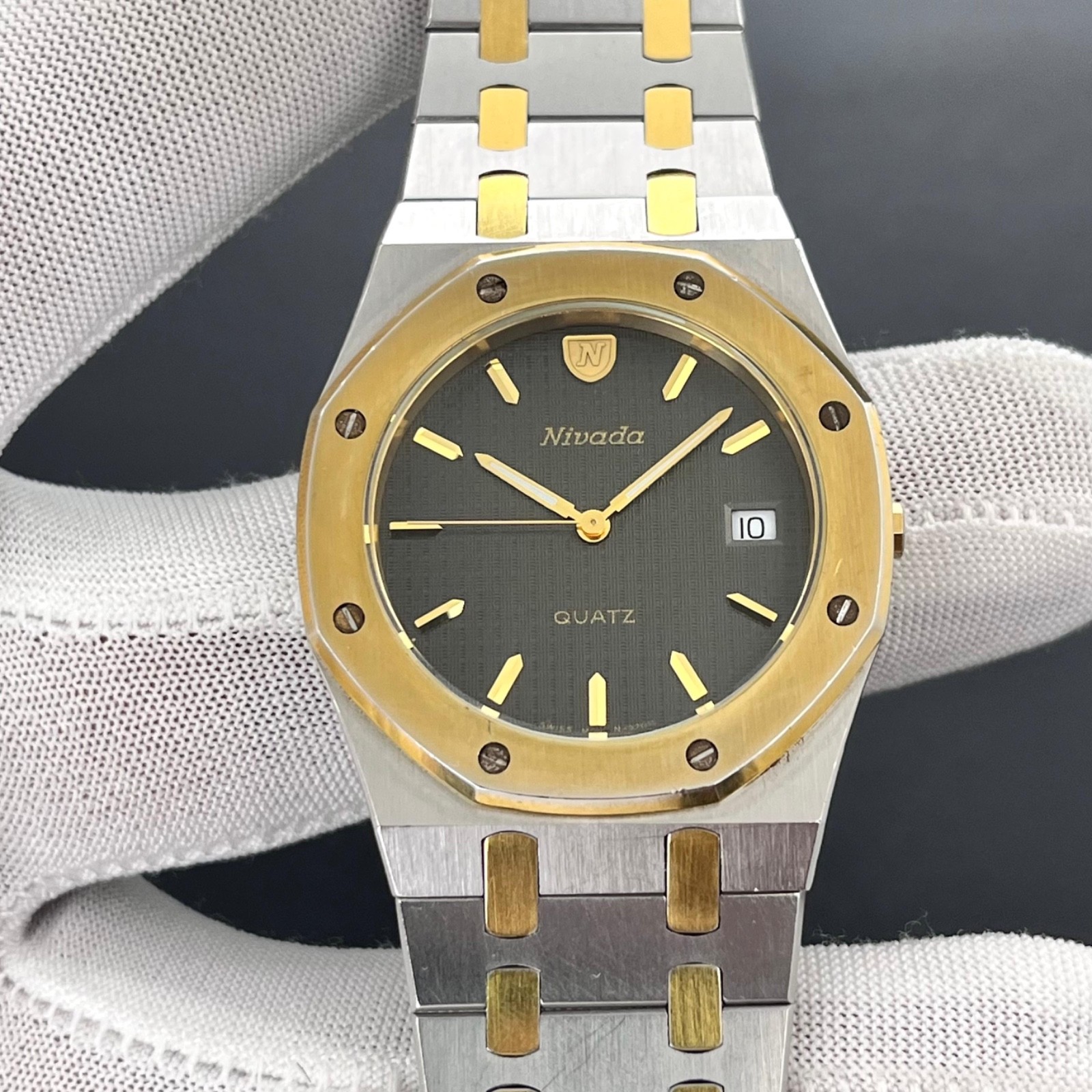 Rare!!! Vintage Nivada Swiss Made Men’s Quartz Watch N-92011