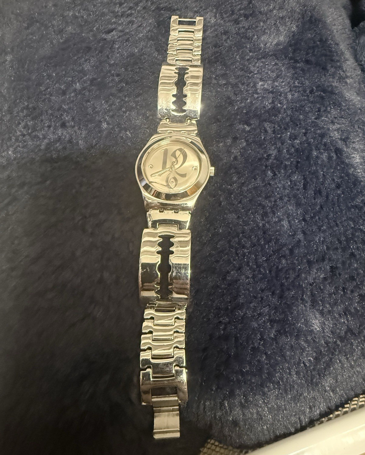 SWATCH Hot Fire YLS145G Irony swatch watch SILVER with links to