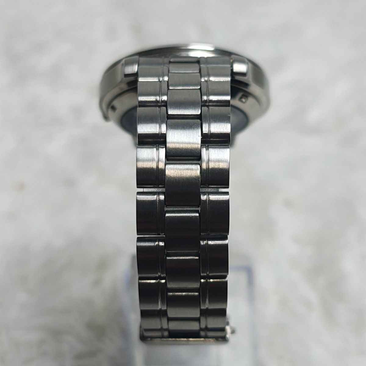 SEIKO 5 Automatic Men’s Watch Silver Dial Day Date Skeleton Back Excellent Condi