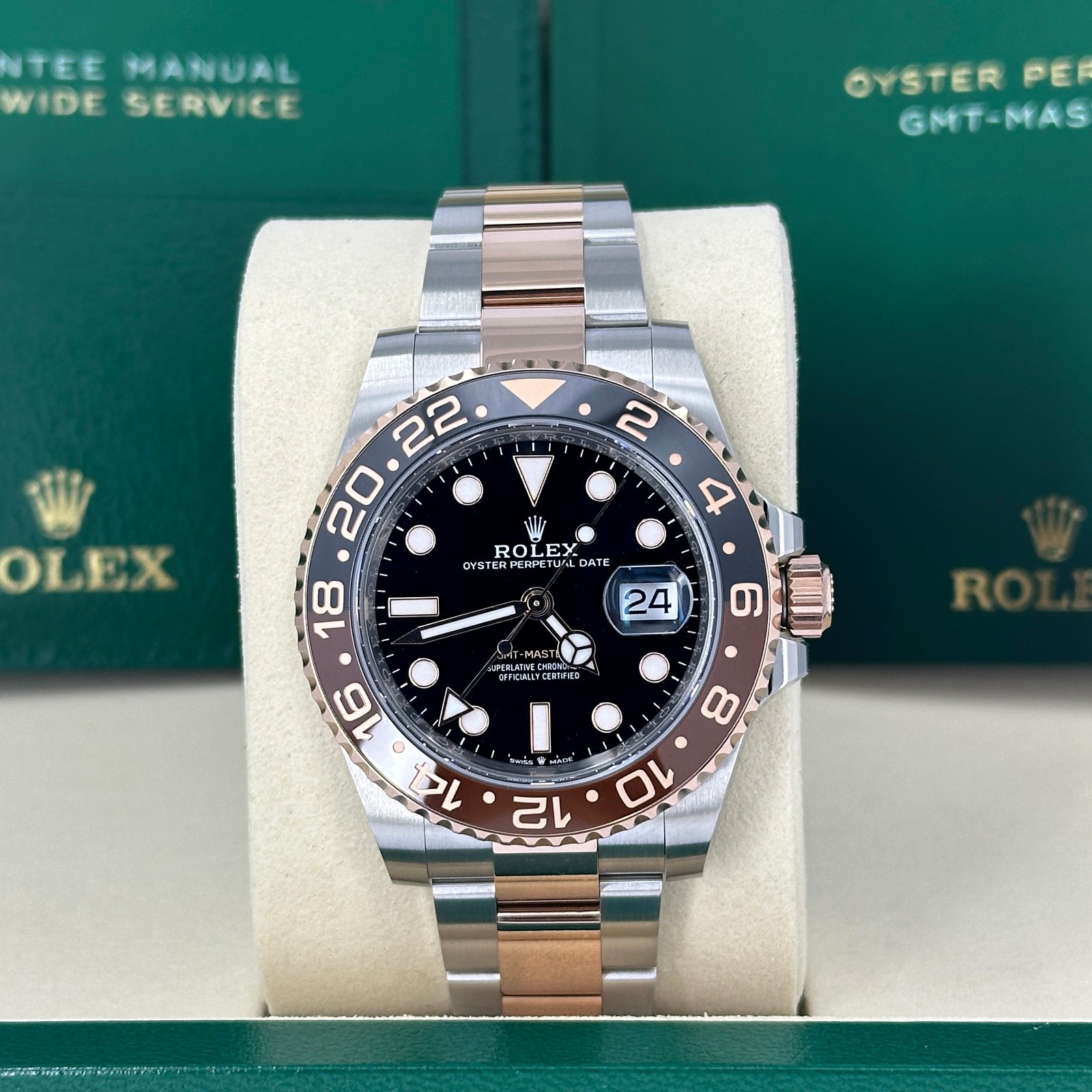 Rolex GMT-Master II ROOTBEER, Black Dial 40mm, Oyster 126711CHNR-0002 Mint 2024